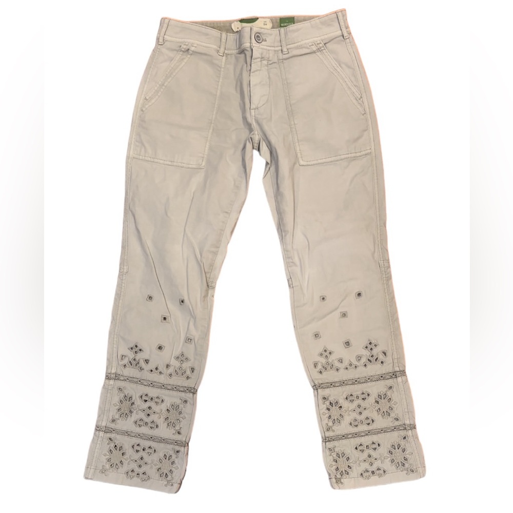 Anthropologie Eyelet Wanderer Utility Pants size‎ 26 - Picture 8 of 16